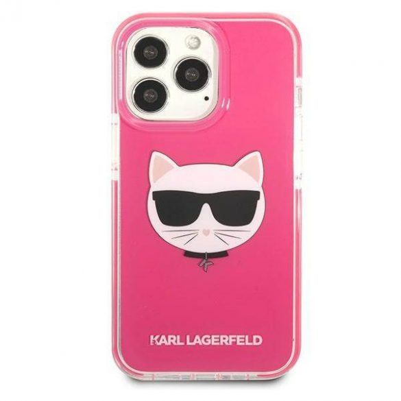 Karl Lagerfeld KLHCP13LTPECPI iPhone 13 Pro / 13 6,1" hardcase fuksja/fuschia Husa Choupette Head