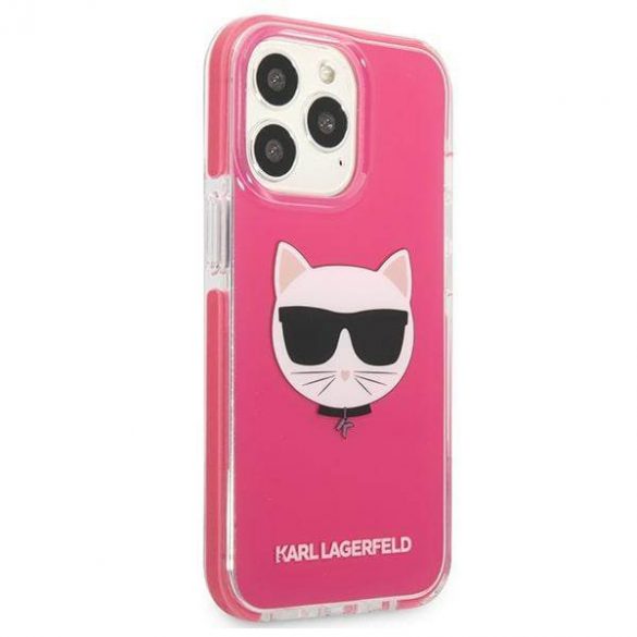 Karl Lagerfeld KLHCP13LTPECPI iPhone 13 Pro / 13 6,1" hardcase fuksja/fuschia Husa Choupette Head