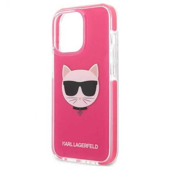 Karl Lagerfeld KLHCP13LTPECPI iPhone 13 Pro / 13 6,1" hardcase fuksja/fuschia Husa Choupette Head