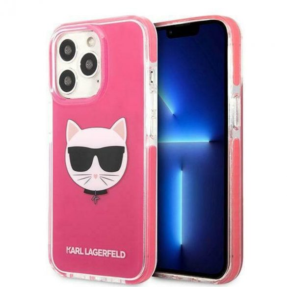 Karl Lagerfeld KLHCP13XTPECPI iPhone 13 Pro Max 6,7" hardcase fuksja/fuschia Husa Choupette Head