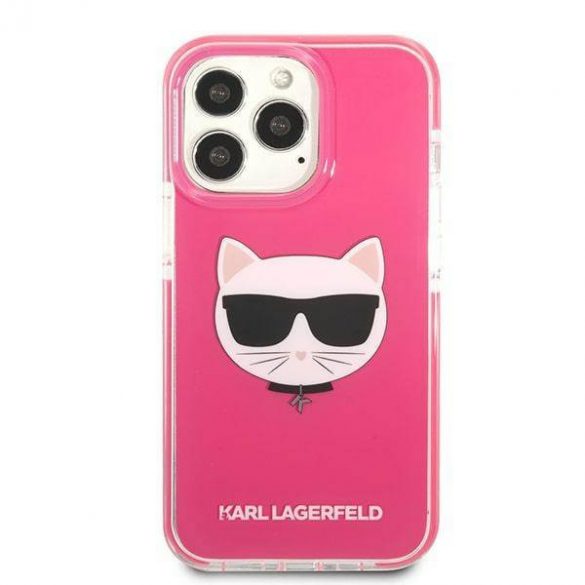 Karl Lagerfeld KLHCP13XTPECPI iPhone 13 Pro Max 6,7" hardcase fuksja/fuschia Husa Choupette Head