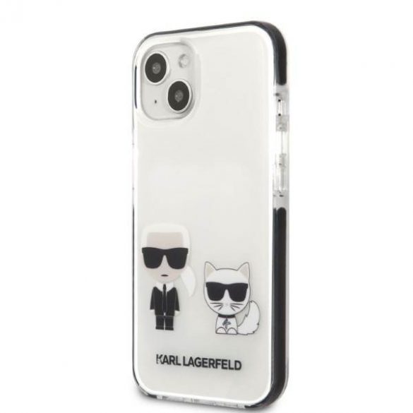 Karl Lagerfeld KLHCP13STPEKCW iPhone 13 mini 5,4" carcasă rigidă biały/albă Karl&Chouppete