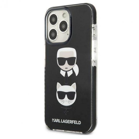 Karl Lagerfeld KLHCP13LTPE2TK iPhone 13 Pro / 13 6,1" hardcase czarny/negru Karl&Chouppete Head