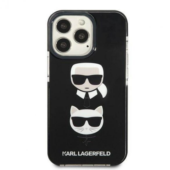 Karl Lagerfeld KLHCP13XTPE2TK iPhone 13 Pro Max 6,7" hardcase czarny/negru Karl&Choupette Head