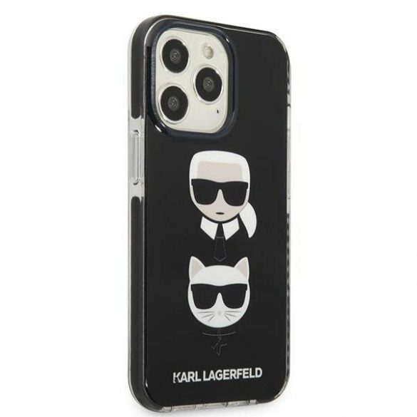 Karl Lagerfeld KLHCP13XTPE2TK iPhone 13 Pro Max 6,7" hardcase czarny/negru Karl&Choupette Head