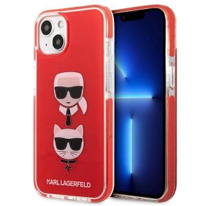 Karl Lagerfeld KLHCP13STPE2TR iPhone 13 mini 5,4" hardcase czerwony/rosu Karl&Choupette Head