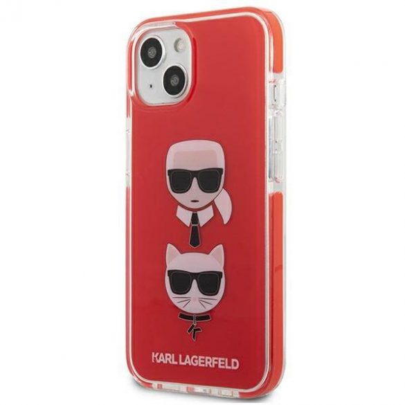 Karl Lagerfeld KLHCP13STPE2TR iPhone 13 mini 5,4" hardcase czerwony/rosu Karl&Choupette Head