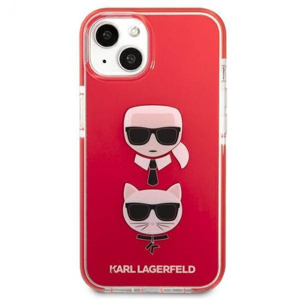 Karl Lagerfeld KLHCP13STPE2TR iPhone 13 mini 5,4" hardcase czerwony/rosu Karl&Choupette Head