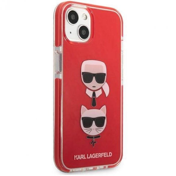 Karl Lagerfeld KLHCP13STPE2TR iPhone 13 mini 5,4" hardcase czerwony/rosu Karl&Choupette Head