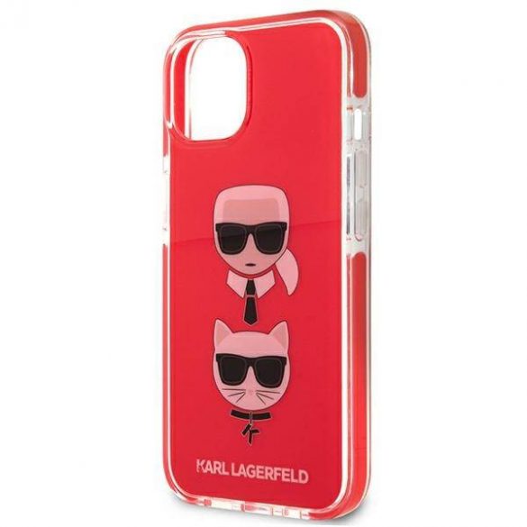 Karl Lagerfeld KLHCP13STPE2TR iPhone 13 mini 5,4" hardcase czerwony/rosu Karl&Choupette Head