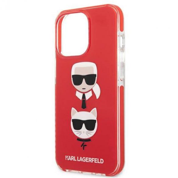 Karl Lagerfeld KLHCP13LTPE2TR iPhone 13 Pro / 13 6,1" hardcase czerwony/rosu Karl&Choupette Head