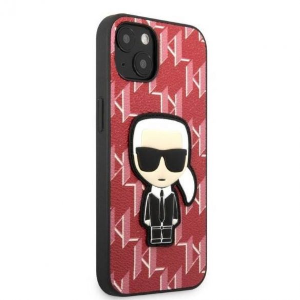 Karl Lagerfeld KLHCP13SPMNIKPI iPhone 13 mini 5,4" husă rigidă czerwony/roșu Monogram Ikonik Patch