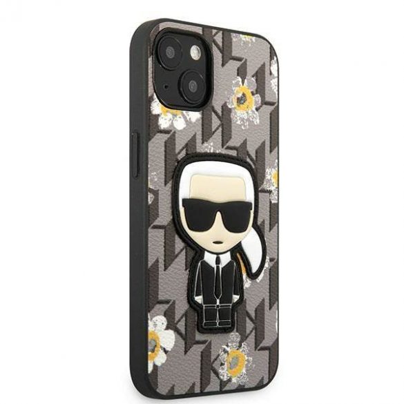 Karl Lagerfeld KLHCP13SPMNFIK1 Husa pentru iPhone 13 mini 5,4" szary/gri Flower Ikonik Karl