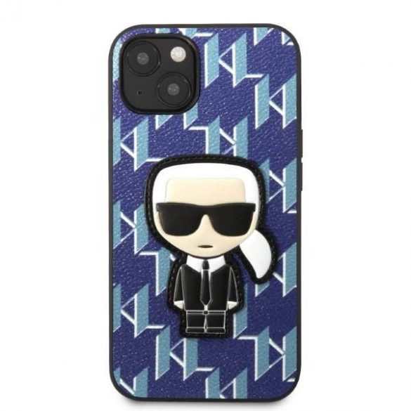 Karl Lagerfeld KLHCP13MPMNIKBL iPhone 13 / 14 / 15 6,1" hardcase niebieski/albastru Monogram Ikonik Patch