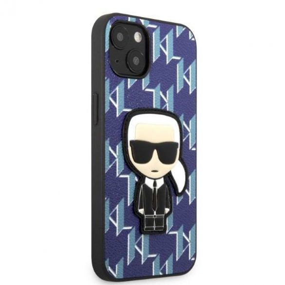 Karl Lagerfeld KLHCP13MPMNIKBL iPhone 13 / 14 / 15 6,1" hardcase niebieski/albastru Monogram Ikonik Patch