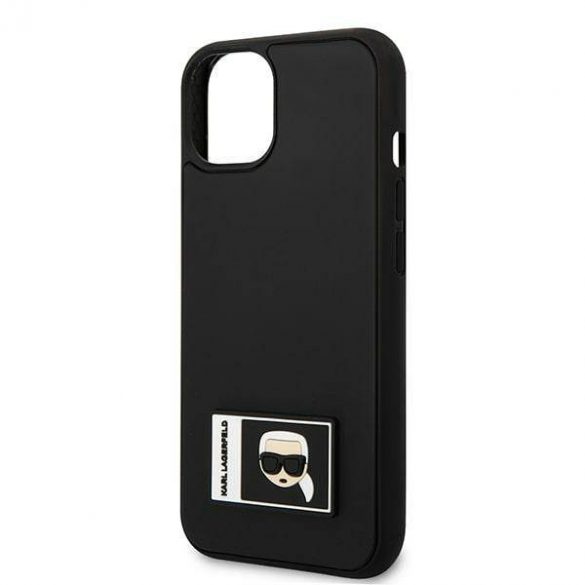 Karl Lagerfeld KLHCP13S3DKPK iPhone 13 mini 5,4" carcasă rigidă/neagră Ikonik Patch