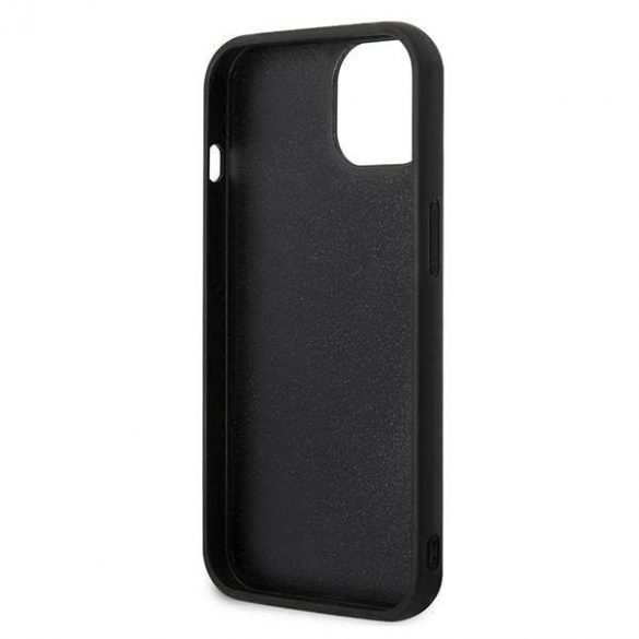 Karl Lagerfeld KLHCP13M3DKPK iPhone 13 / 14 / 15 6,1" czarny/negru hardcase Ikonik Patch