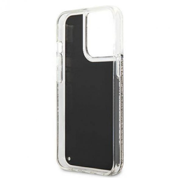 Karl Lagerfeld KLHCP13LLGGKBK Carcasă rigidă pentru iPhone 13 Pro/ 13 6,1"czarny/negru Husă Gatsby cu sclipici lichid