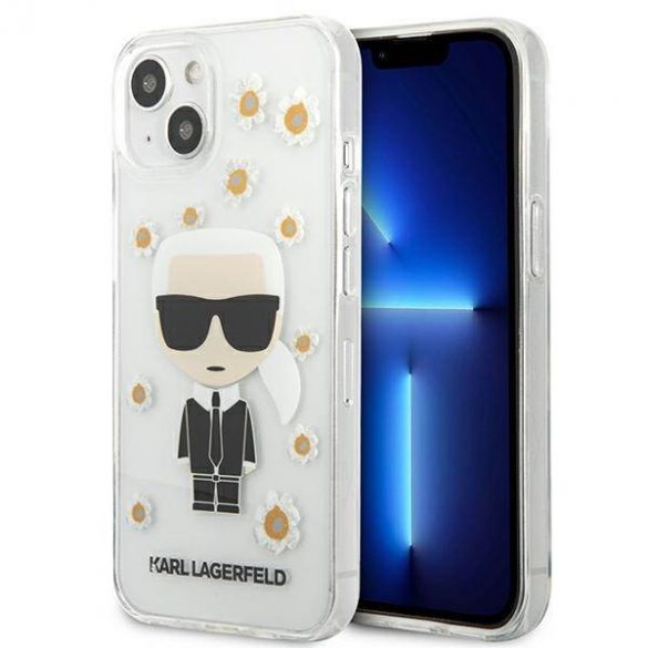 Karl Lagerfeld KLHCP13SHFLT iPhone 13 mini 5,4" przezroczysty/transparent Husa Flower Ikonik Karl