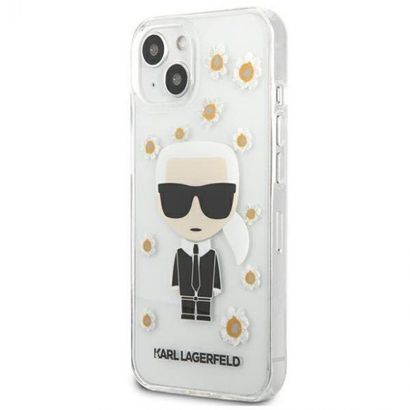 Karl Lagerfeld KLHCP13SHFLT iPhone 13 mini 5,4" przezroczysty/transparent Husa Flower Ikonik Karl