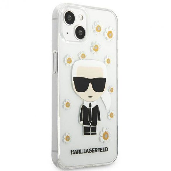 Karl Lagerfeld KLHCP13SHFLT iPhone 13 mini 5,4" przezroczysty/transparent Husa Flower Ikonik Karl