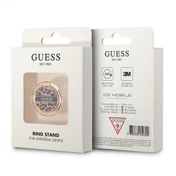 Guess Suport inel GURSHCLEOW maro/ maro Leopard husă