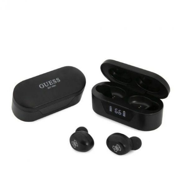 Guess Căști Bluetooth GUTWST31EK TWS + docking station negru/negru