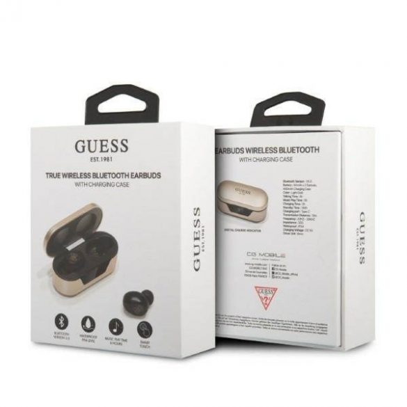 Guess Căști Bluetooth GUTWST31ED TWS + stație de andocare aur/gold