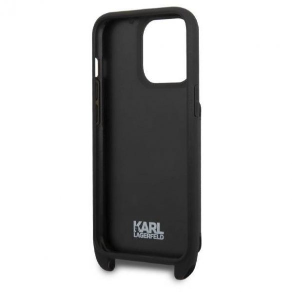 Karl Lagerfeld KLHCP13LSAKHPK iPhone 13 Pro / 13 6,1" hard Husă Saffiano Metal Karl Head husă