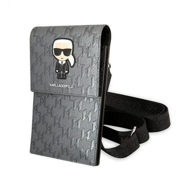 Karl Lagerfeld Geantă  KLWBSAMIPG srebrny/silver Ikonik Karl Monogram Patch husă