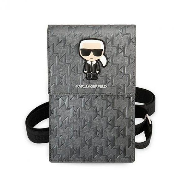 Karl Lagerfeld Geantă  KLWBSAMIPG srebrny/silver Ikonik Karl Monogram Patch husă