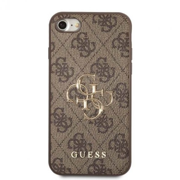 Guess GUHCI84GMGBR iPhone 7/8/SE 2020/2022 maro/maro închis 4G Big Metal Logo husă