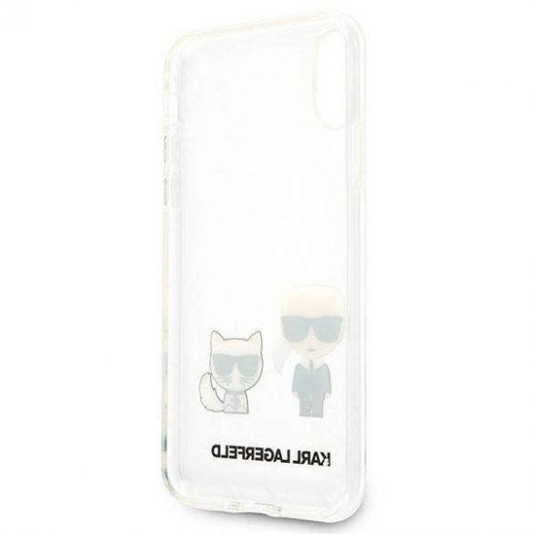 Karl Lagerfeld KLHCI65CKTR iPhone Xs Max Hardcase Husa transparenta Karl & Choupette