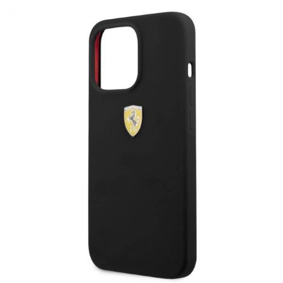 Ferrari FESSIHMP13XBK iPhone 13 Pro Max 6,7" carcasă rigidă/neagră Husă silicon MagSafe