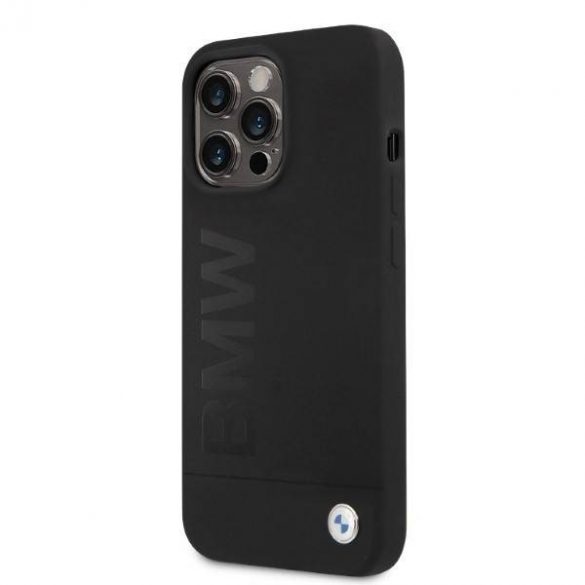 Etui BMW BMHMP13LSLBLBK Carcasă rigidă pentru iPhone 13 Pro / 13 6,1" czarny/negru Silicon Signature Logo Magsafe