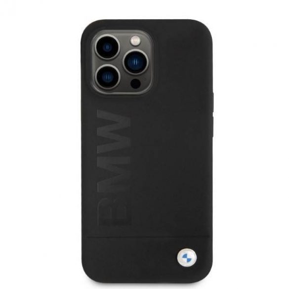 Etui BMW BMHMP13LSLBLBK Carcasă rigidă pentru iPhone 13 Pro / 13 6,1" czarny/negru Silicon Signature Logo Magsafe