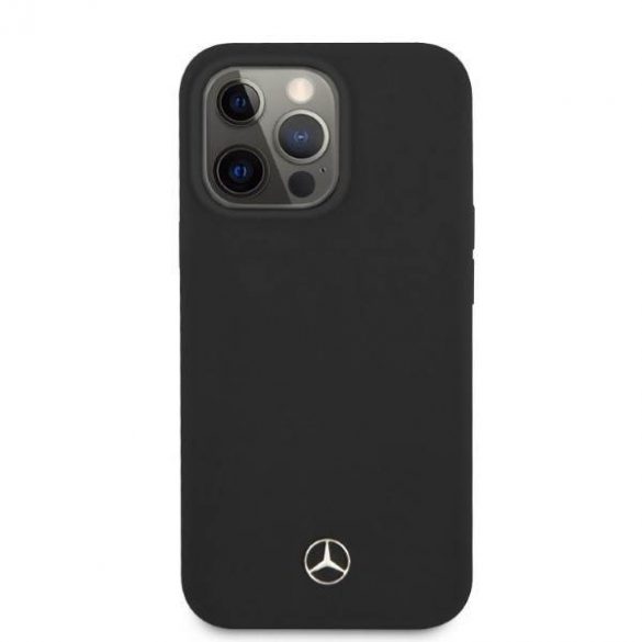 Mercedes MEHMP13LSILBK iPhone 13 Pro / 13 6,1" carcasa rigidă neagră Husă silicon Magsafe