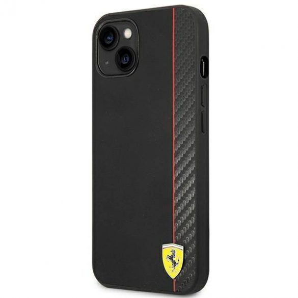 Carcasă rigidă Ferrari FEHCP14MAXBK iPhone 14 Plus / 15 Plus 6,7" czarny/negru Carbon