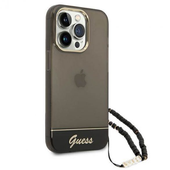 Guess GUHCP14XHGCOHK Carcasă rigidă pentru iPhone 14 Pro Max 6,7 inchi, negru/czarny