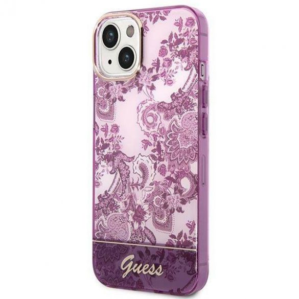 Guess GUHCP14MHGPLHF iPhone 14 Plus / 15 Plus 6.7" fuksja/fuschia hardcase Colecția Porțelan