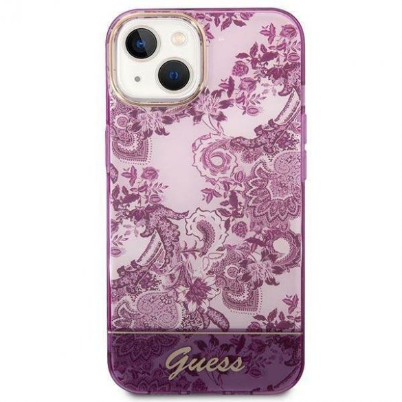 Guess GUHCP14MHGPLHF iPhone 14 Plus / 15 Plus 6.7" fuksja/fuschia hardcase Colecția Porțelan