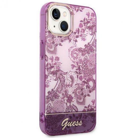 Guess GUHCP14MHGPLHF iPhone 14 Plus / 15 Plus 6.7" fuksja/fuschia hardcase Colecția Porțelan