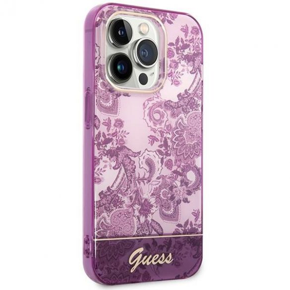 Guess GUHCP14LHGPLHF iPhone 14 Pro 6,1" fuksja/fuschia hardcase Husă Porțelan Collection