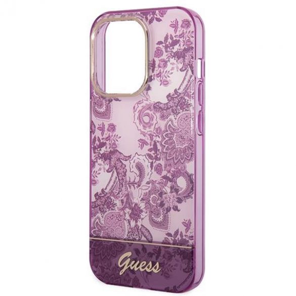 Guess GUHCP14LHGPLHF iPhone 14 Pro 6,1" fuksja/fuschia hardcase Husă Porțelan Collection