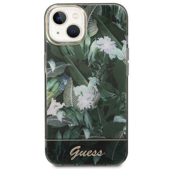 Guess GUHCP14MHGJGHA iPhone 14 Plus / 15 Plus 6,7" zielony/verde hardcase Jungle Collection