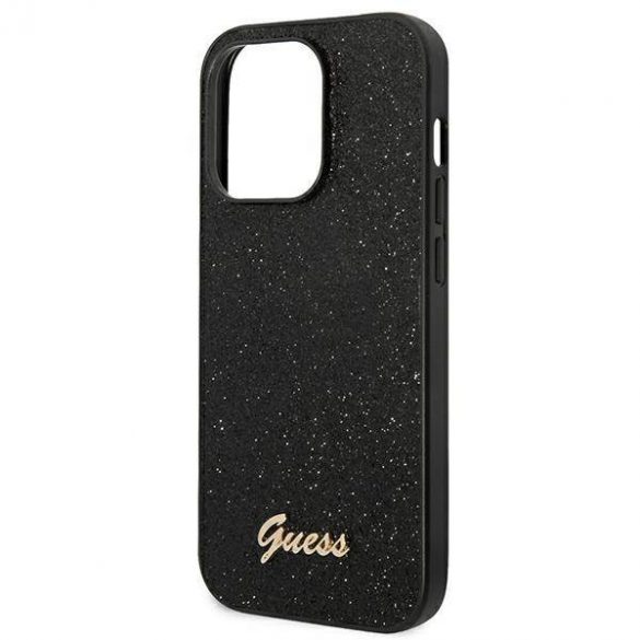 Guess GUHCP14LHGGSHK iPhone 14 Pro 6,1" carcasă dură/neagră Husă cu sclipici