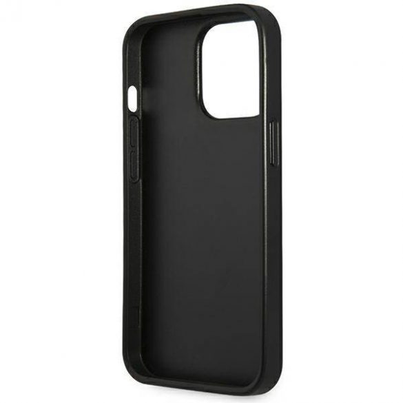 Guess GUHCP14XPSATLG Husă rigidă pentru iPhone 14 Pro Max 6,7" srebrny/argintiu SaffianoTriangle Logo