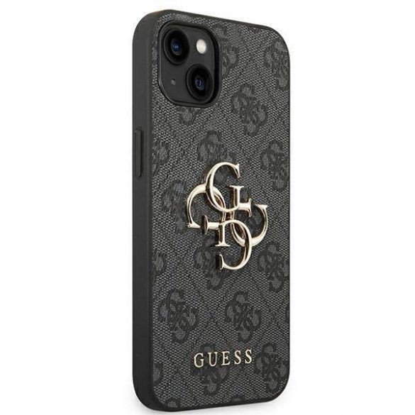 Guess GUHCP14S4GMGGR iPhone 14 / 15 / 13 6,1 inchi szary/gri 4G Big Metal Logo