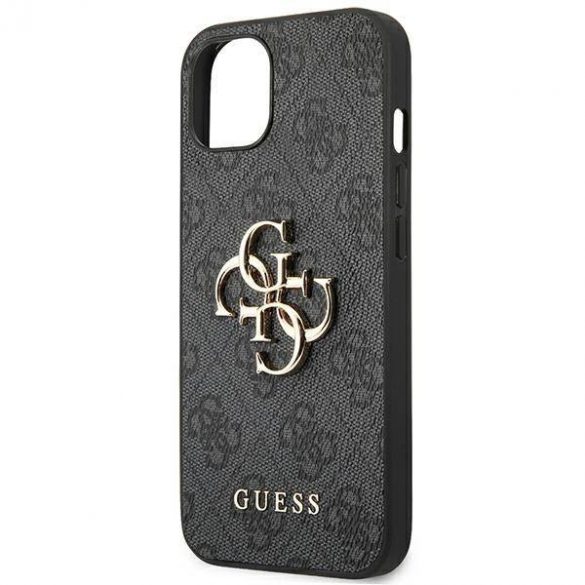 Guess GUHCP14S4GMGGR iPhone 14 / 15 / 13 6,1 inchi szary/gri 4G Big Metal Logo