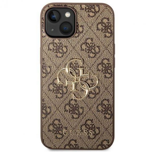 Guess GUHCP14S4GMGBR iPhone 14 / 15 / 13 6.1"maro/maro  hard Husă 4G Big Metal Logo